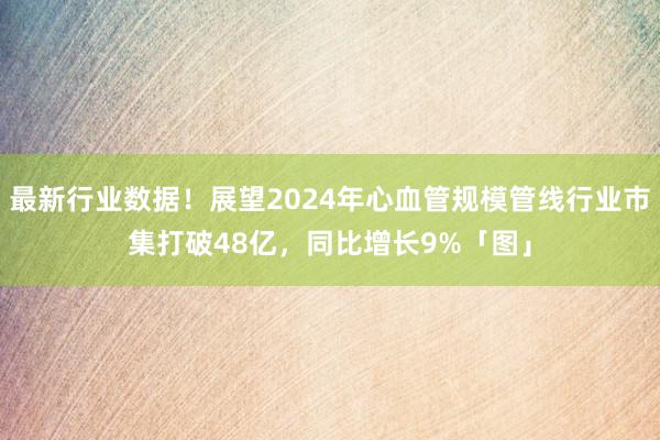 最新行业数据！展望2024年心血管规模管线行业市集打破48亿，同比增长9%「图」