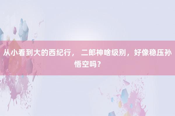 从小看到大的西纪行， 二郎神啥级别，好像稳压孙悟空吗？